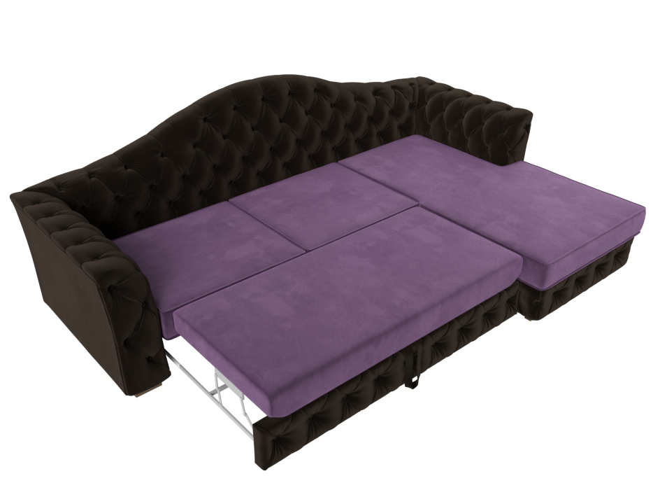 Диваны угловые в гостиную, Диван угловой Артис правый угол, микровельвет