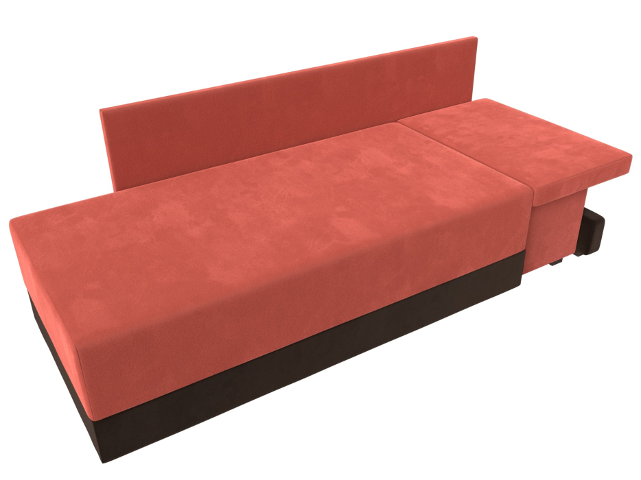 Кушетка диван, Кушетка Никас правая, микровельвет