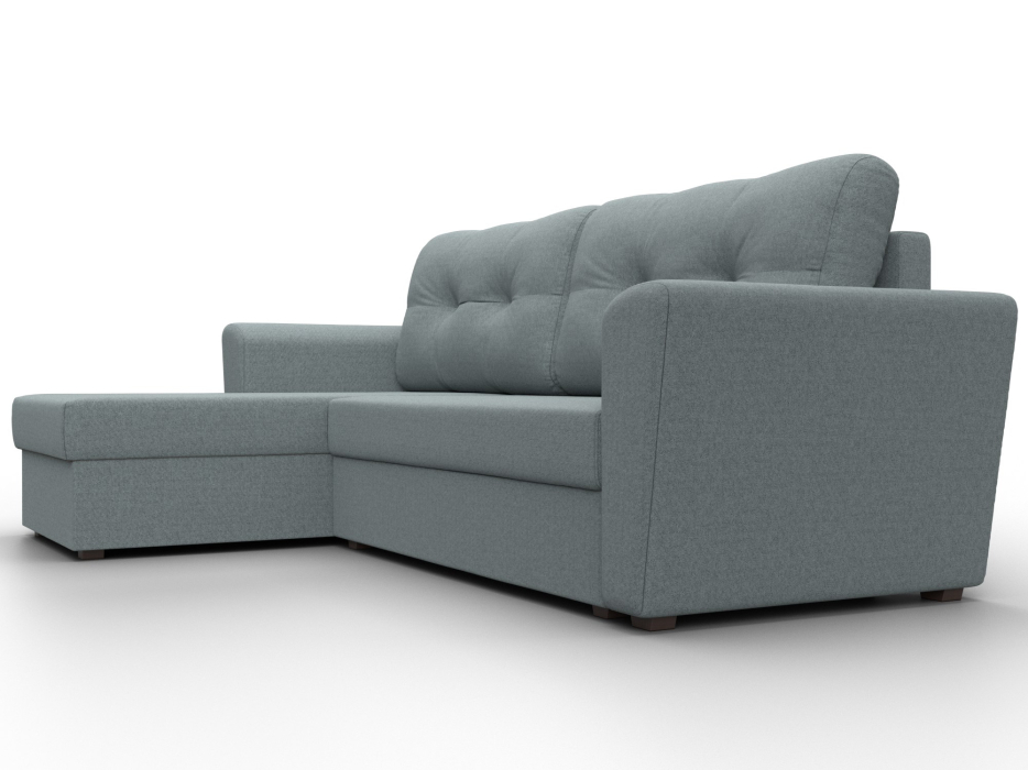 Диваны угловые в гостиную, Угловой диван Амстердам Лайт левый угол, рогожка Амур