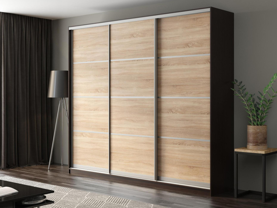 Шкафы-купе, Шкаф-купе Айсберг 260 ВЕНГЕ (сонома/глухой)