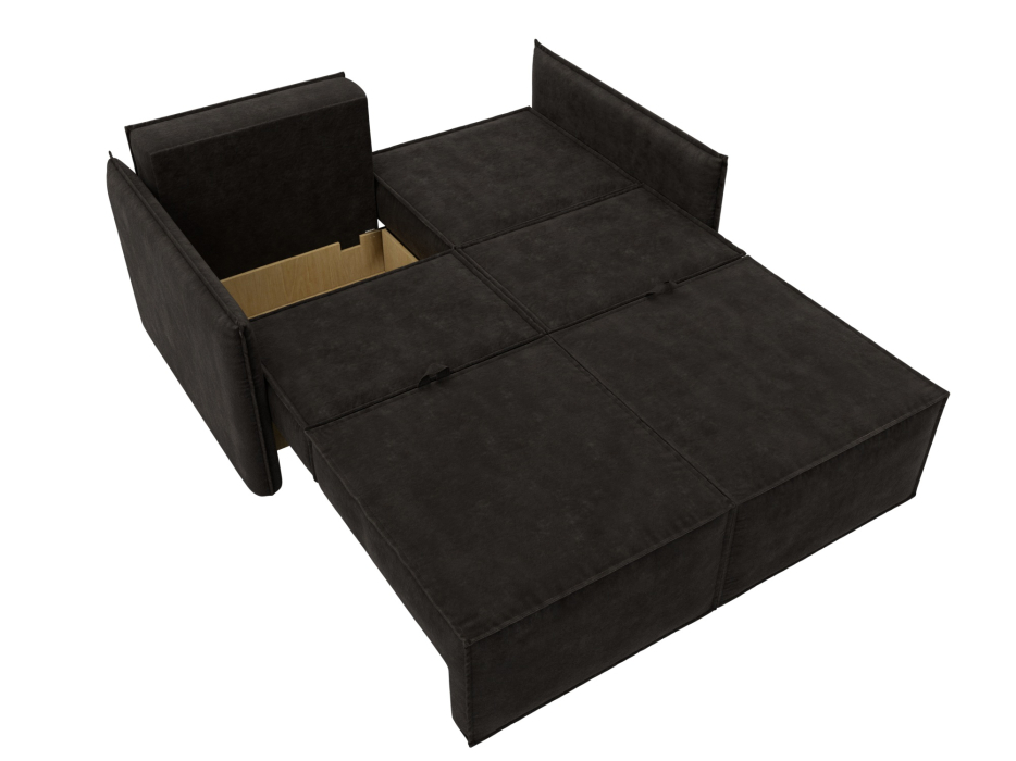 Диваны кровати со спальным местом, Диван прямой Либерти мини, велюр BRUT