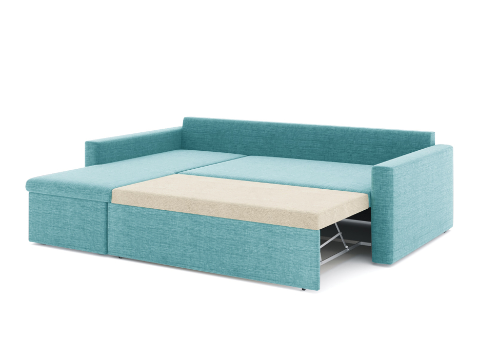 Диваны угловые в гостиную, Диван-кровать угловой Турин дельфин, рогожка