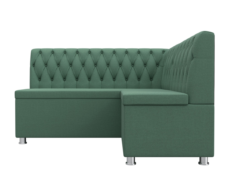 Кухонные уголки, Диван кухонный угловой Мирта правый угол, рогожка Амур