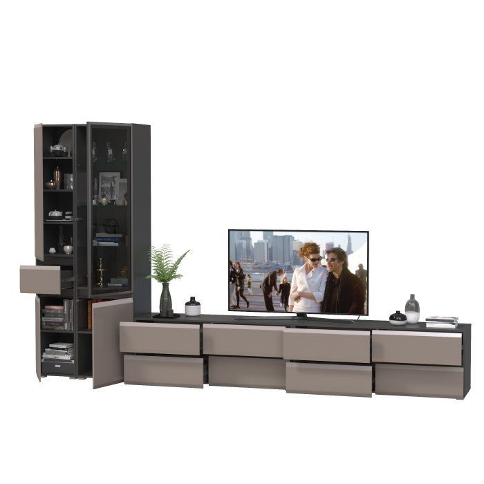 Стенки для гостиной, Мебель в гостиную корпусная Сидней № 135