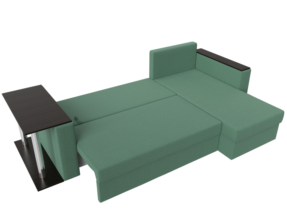 Диваны угловые в гостиную, Угловой диван Атланта правый угол, рогожка Амур