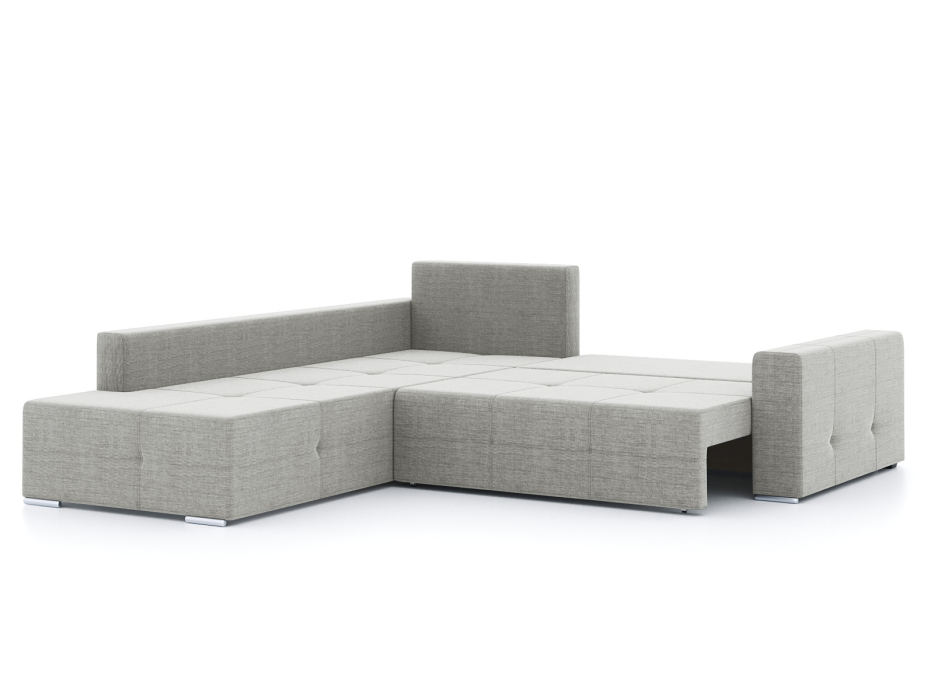 Диваны угловые в гостиную, Диван-кровать угловой Леос НПБ, рогожка Люкс