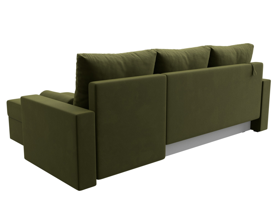 Диваны угловые в гостиную, Диван угловой Верона Лайт правый угол, микровельвет