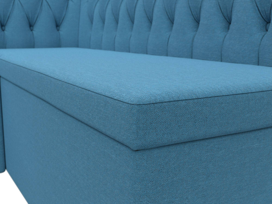 Кухонные уголки, Диван кухонный угловой Мирта левый угол, рогожка Амур