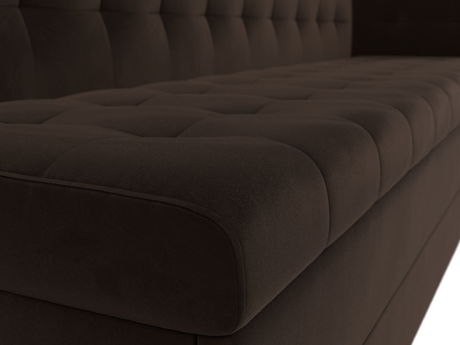 Диваны угловые кухонные, Кухонный диван Бриз с углом справа, микровельвет