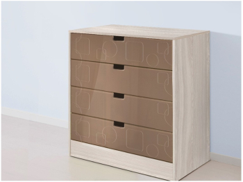 Комод Бриз МДФ Квадрат (Ясень шимо светлый)