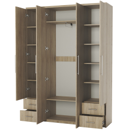 Шкаф четырехдверный Мелодия МКЯ2-43 200х45