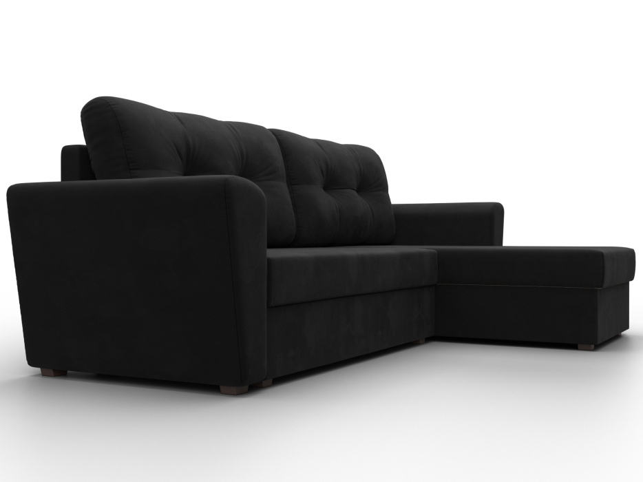 Диваны угловые в гостиную, Угловой диван Амстердам Лайт правый угол, микровельвет