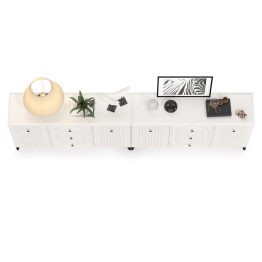 Два Комода Валенсия можно использовать как ТВ-тумбу