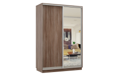Шкафы-купе 2-х дверные, Шкаф-купе Премьер Лайт МИНИ 02 (02;01) двухдверный