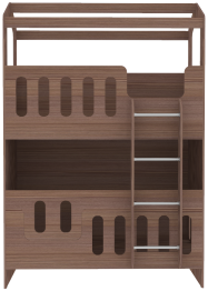 Двухъярусная кровать Сказочный домик ДС-30 80x160