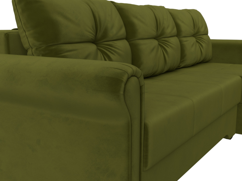 Диваны угловые в гостиную, Угловой диван Леон правый угол, микровельвет