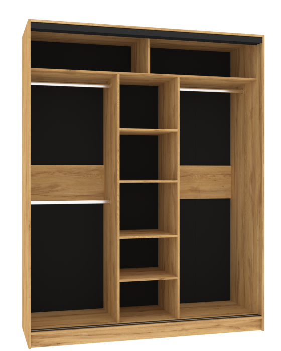 Шкафы-купе, Шкаф-купе 3-дв  Домашний 1800 лдсп/лдсп  (в2295*ш1800*г595)