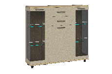 Комоды, Модульная система Грейс Тумба ТБ-5000  Гикори Джексон Светлый