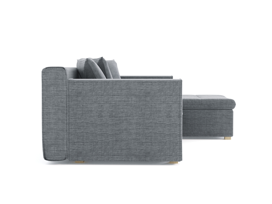 Диваны угловые в гостиную, Диван угловой Чикаго без механизма, рогожка