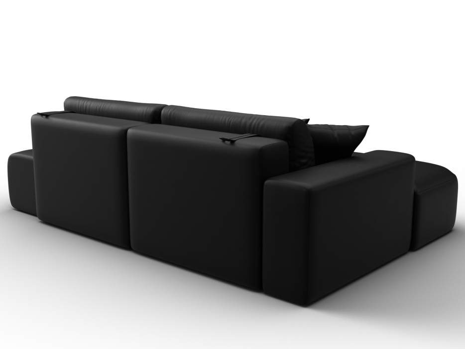 Диваны угловые в гостиную, Диван угловой Лига-036 НПБ Модерн левый угол, экокожа GRIFON