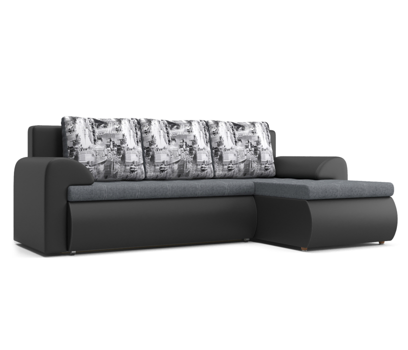 Диваны угловые в гостиную, Угловой диван Цезарь, правый