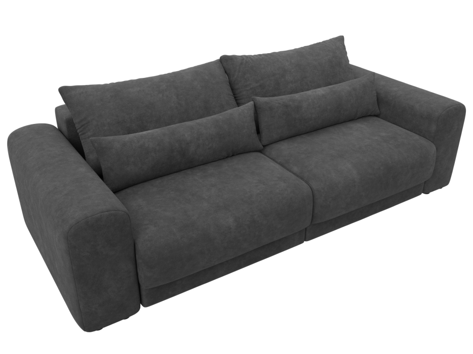 Диваны еврокнижки, Диван прямой Лига-056 НПБ, велюр BRUT