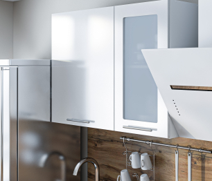 Кухонный гарнитур Регина Белый/Анна МДФ Белый глянец 1,6 м