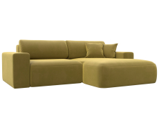 Диваны угловые в гостиную, Диван угловой Лига-036 Классик правый угол, микровельвет