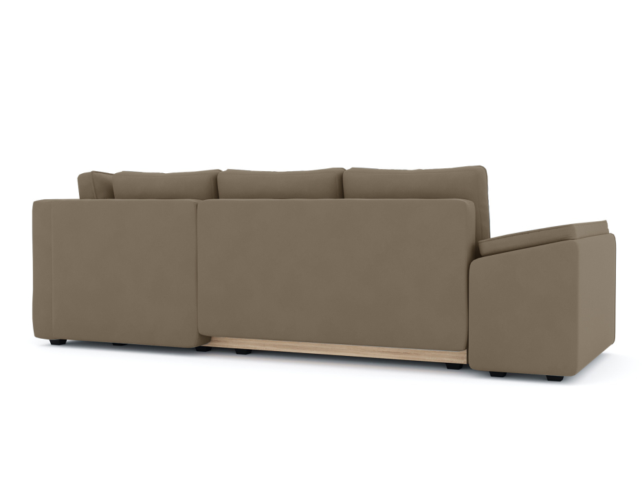 Диваны угловые в гостиную, Диван-кровать угловой Хавьер  ПБ еврокнижка, велюр