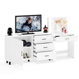 Комод ящики и дверка 122-1504 и туалетный столик с подсветкой СТ-4