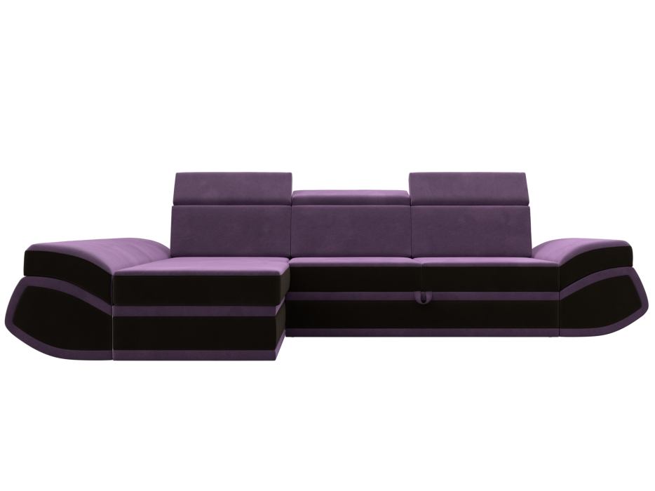 Диваны угловые в гостиную, Диван угловой Лига-032 левый угол, микровельвет