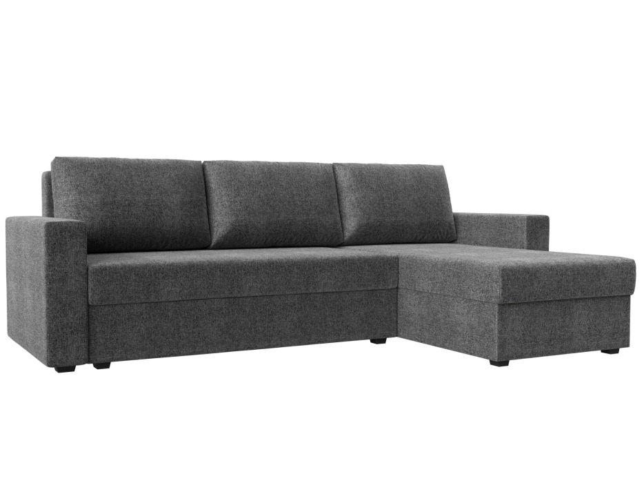 Диваны угловые в гостиную, Угловой диван Траумберг Лайт правый угол, рогожка