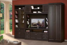 Витрины, Шкаф для книг Инна 611, денвер темный