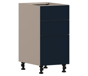 Регина РСЯТ-40 Шкаф-стол с ящиками Песочный/МДФ Квадро Синий