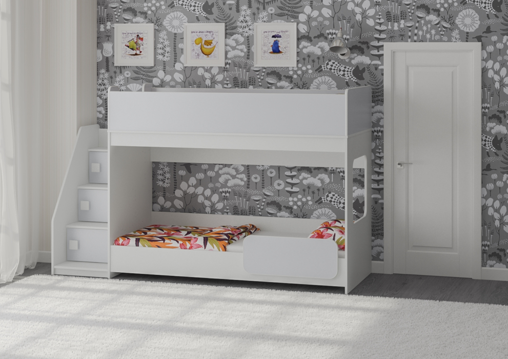 Для подростков, Двухъярусная кровать Легенда 43.4.1 белый