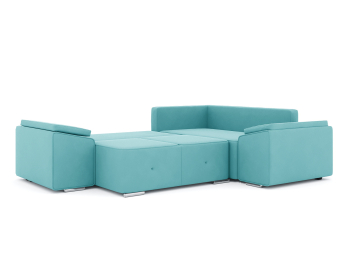 Диван-кровать угловой Хавьер 1 ПБ еврокнижка, велюр