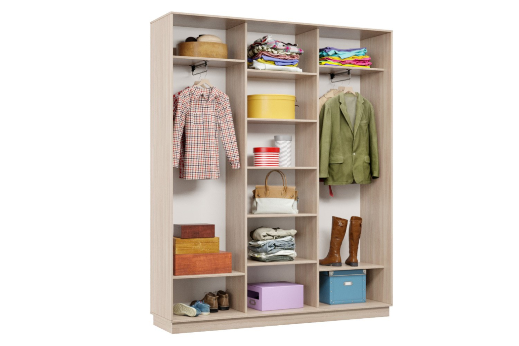 Шкафы-купе, Шкаф-купе Премьер 27 (16;16;16) трёхдверный