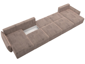 Диван п-образный Лига-051 НПБ МегаЛонг, велюр TOWER