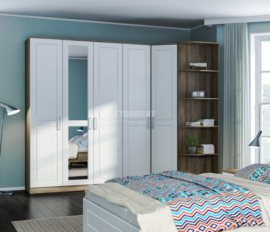 Шкаф угловой Илона (Прованс) СБ-2669