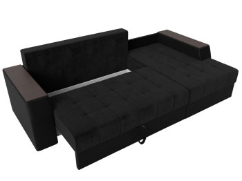 Угловой диван Эмир БС правый угол, велюр / экокожа