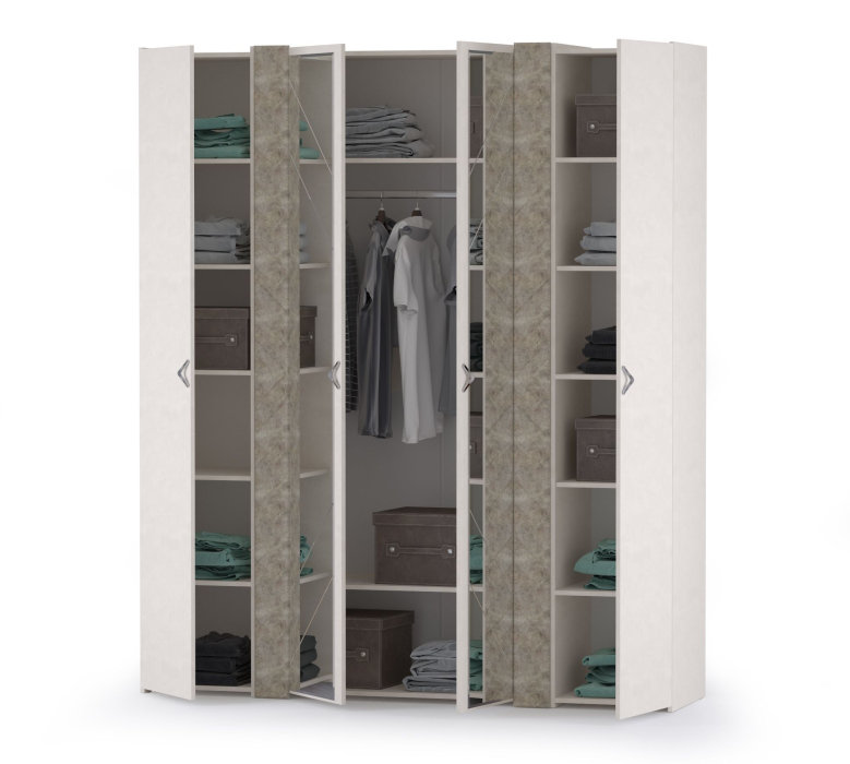 В детскую, Набор шкафов Амели НШ-3 шёлковый камень/бетон чикаго беж