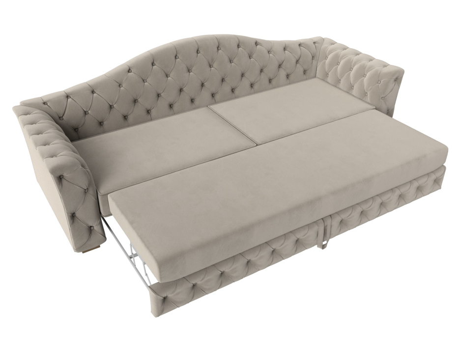 Диваны кровати со спальным местом, Прямой диван Артис, микровельвет