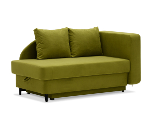 Кушетка ИБИ, еврокнижка, правый угол, велюр