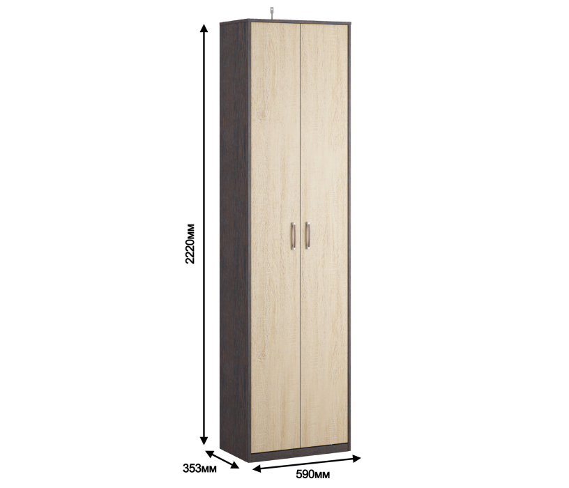 Для одежды, Шкаф 2-х дверный Афина СБ-2230