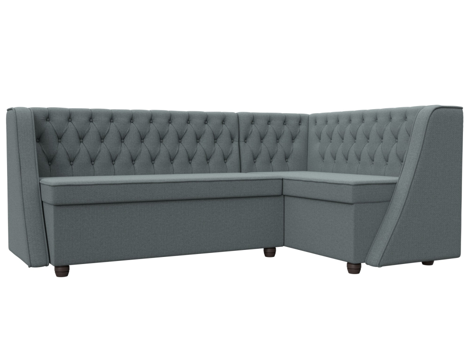 Кухонные уголки, Диван кухонный угловой Лофт правый угол, рогожка Амур