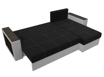 Диван угловой Дубай Лайт угол универсальный, микровельвет/экокожа