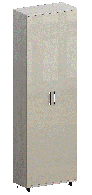 Шкафы двухстворчатые, Модульная система Грейс Шкаф ШК-5034  Снежный Ясень