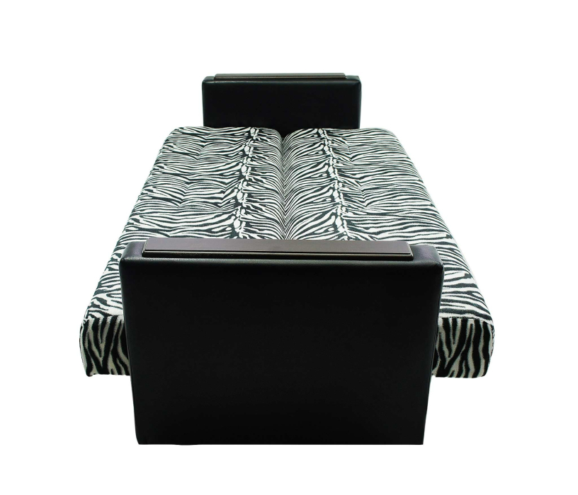 Диваны книжки, Диван- кровать книжка Лидер зебра, 120, велюр/экокожа
