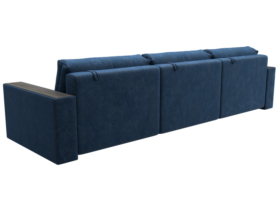 Дизайнерские диваны для гостиной, Диван прямой с декором Лига-049 НПБ Лонг, велюр BRUT