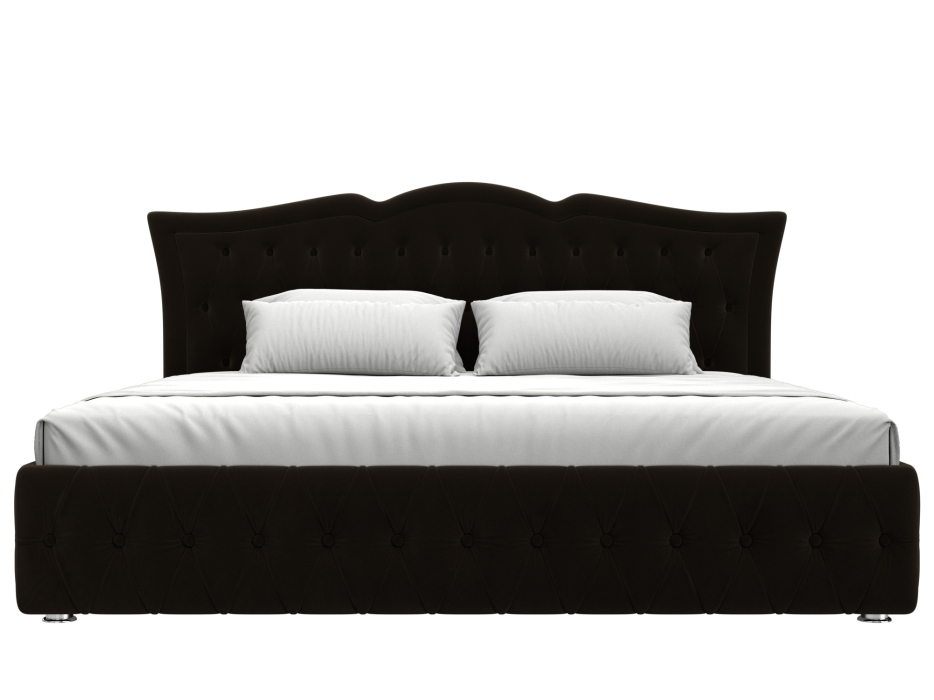 Мягкая кровать, Кровать интерьерная Герда 200, микровельвет